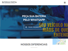 Tablet Screenshot of bateriasportal.com.br